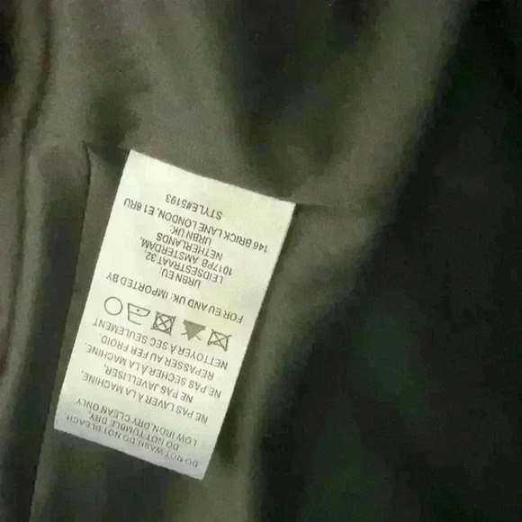 Anthropologie Hutch Black faux Suede Draped Front Jacket size Large - Picture 10 of 11